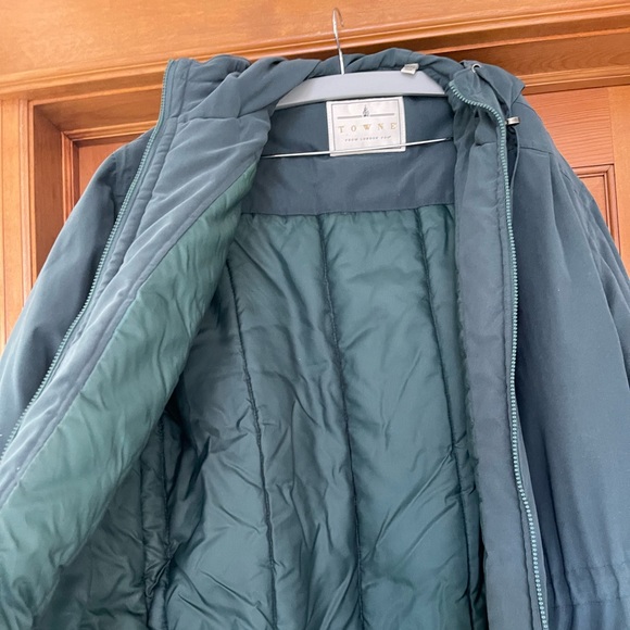 Towne from London fog puffy dark green jacket - Picture 8 of 9
